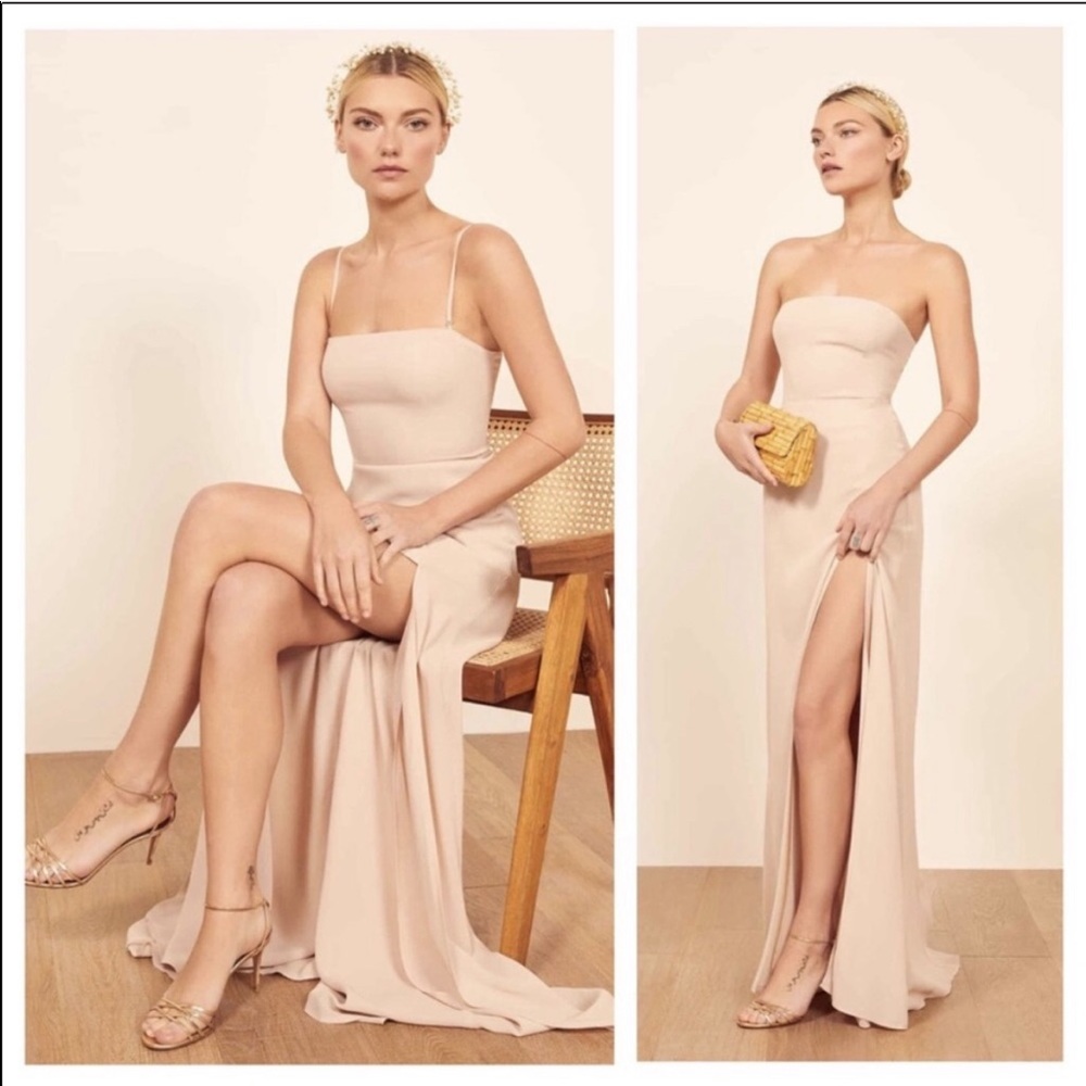 Aritiza Babaton Blush Maxi Dress (reformation)